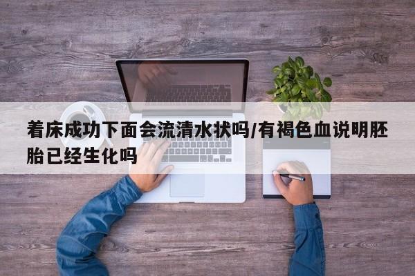 着床成功下面会流清水状吗/有褐色血说明胚胎已经生化吗